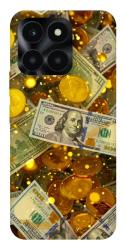 Чехол itsPrint Gold and dollars для Huawei Honor X6a