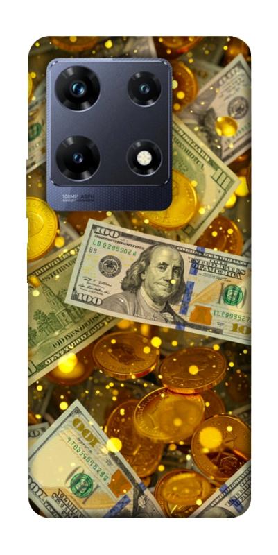 Чехол itsPrint Gold and dollars для Infinix Note 30 Pro, деньги, купить оптом с доставкой
