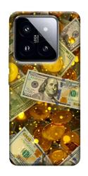 Чехол itsPrint Gold and dollars для Xiaomi 14 Pro