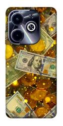 Чехол itsPrint Gold and dollars для Infinix Hot 40i