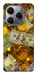 Чехол itsPrint Gold and dollars для TECNO Spark 20 Pro