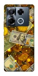 Чехол itsPrint Gold and dollars для Infinix Note 40 Pro 4G