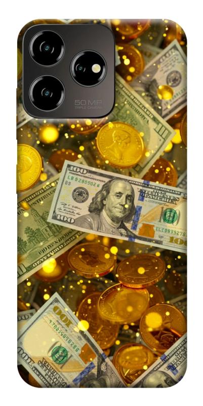 Чехол itsPrint Gold and dollars для ZTE Blade V50 Desing 4G, деньги, купить оптом с доставкой