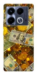 Чехол itsPrint Gold and dollars для Infinix Note 40 4G