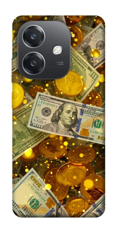 Чехол itsPrint Gold and dollars для Oppo A3 4G, деньги, купить оптом с доставкой