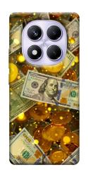 Чехол itsPrint Gold and dollars для Xiaomi Redmi Note 14 Pro 4G
