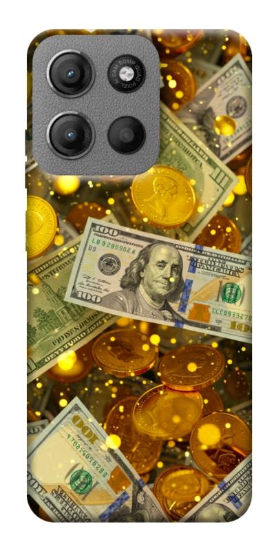Чехол itsPrint Gold and dollars для Motorola Moto G15 4G, деньги, купить оптом с доставкой