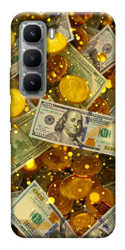 Чехол itsPrint Gold and dollars для Infinix Hot 60 Pro+, деньги, купить оптом с доставкой