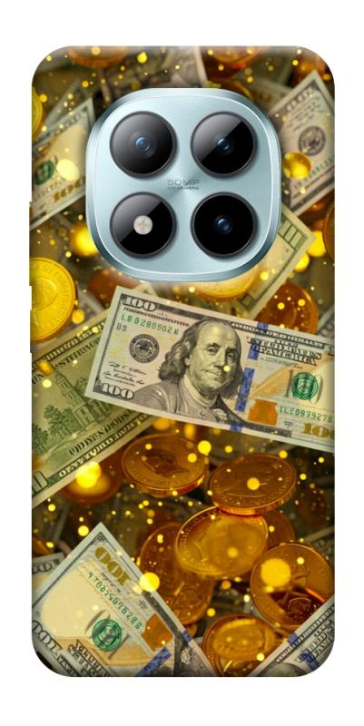 Чехол itsPrint Gold and dollars для Xiaomi Redmi Note 15 Pro+ 5G, деньги, купить оптом с доставкой