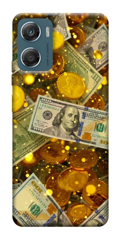 Чохол itsPrint Gold and dollars для Motorola Moto G06, гроші, купити оптом з доставкою