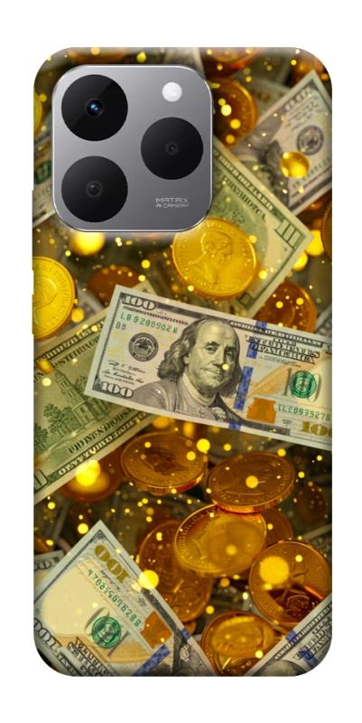 Чехол itsPrint Gold and dollars для Realme 15T, деньги, купить оптом с доставкой