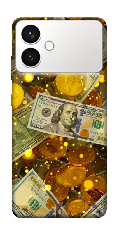 Чехол itsPrint Gold and dollars для Samsung Galaxy S26+, деньги, купить оптом с доставкой