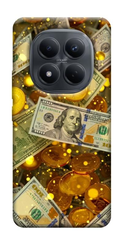 Чехол itsPrint Gold and dollars для Xiaomi Redmi Note 15 Pro 4G, деньги, купить оптом с доставкой