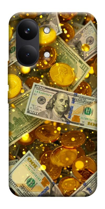 Чехол itsPrint Gold and dollars для Xiaomi Poco X8 Pro Max, деньги, купить оптом с доставкой