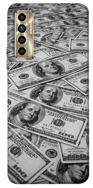 Чехол itsPrint Dollars background для TECNO Camon 17P, деньги, купить оптом с доставкой