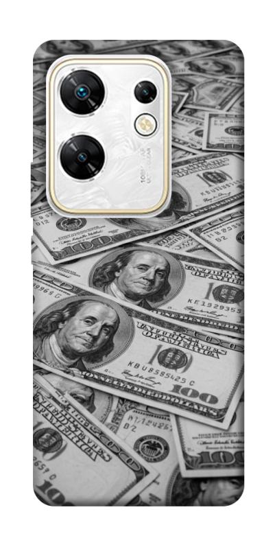 Чехол itsPrint Dollars background для Infinix Zero 30 4G, деньги, купить оптом с доставкой