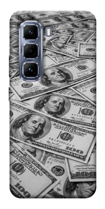 Чехол itsPrint Dollars background для Infinix Hot 50 Pro, деньги, купить оптом с доставкой