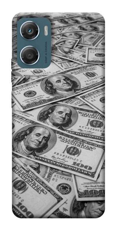 Чехол itsPrint Dollars background для Motorola Moto G06, деньги, купить оптом с доставкой