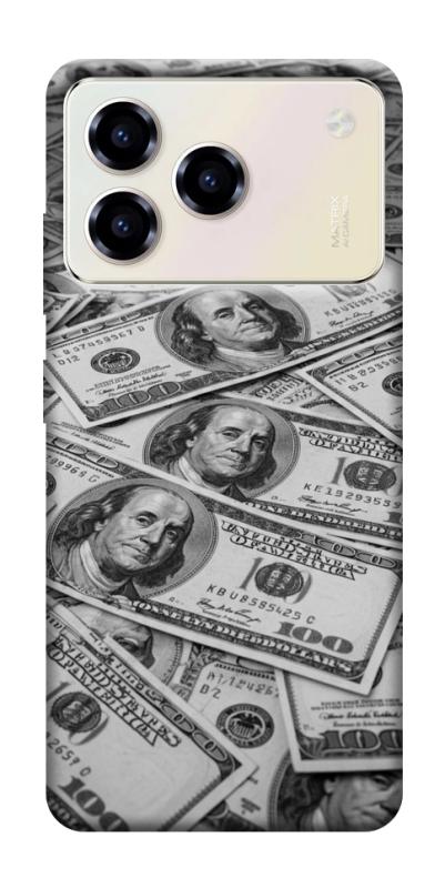 Чехол itsPrint Dollars background для ZTE Blade A76, деньги, купить оптом с доставкой