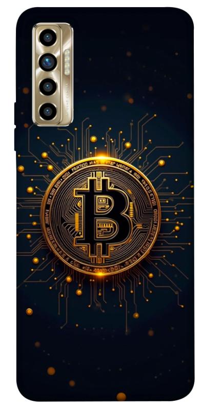 Чехол itsPrint Bitcoin для TECNO Camon 17P, деньги, купить оптом с доставкой