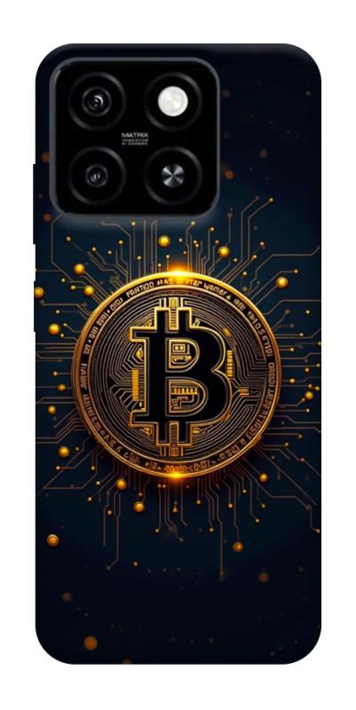 Чехол itsPrint Bitcoin для ZTE Blade A55 4G, деньги, купить оптом с доставкой