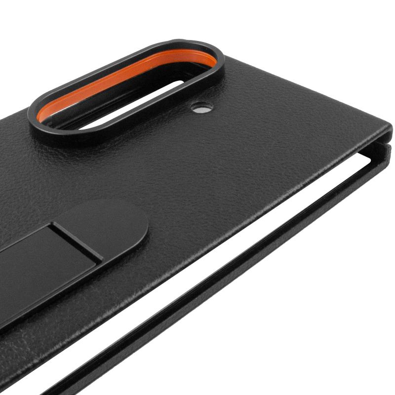 Шкіряний чохол Leather Case (AAA) with stand для Samsung Galaxy Z Fold7 на малюнкі №5