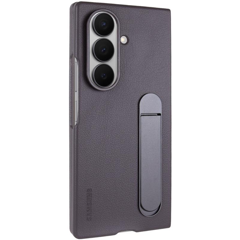 Шкіряний чохол Leather Case (AAA) with stand для Samsung Galaxy Z Fold7 на малюнкі №1