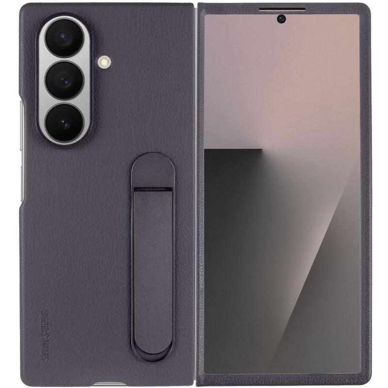 Шкіряний чохол Leather Case (AAA) with stand для Samsung Galaxy Z Fold7 на малюнкі №2