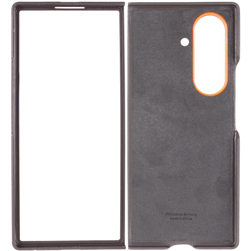 Шкіряний чохол Leather Case (AAA) with stand для Samsung Galaxy Z Fold7 на малюнкі №3