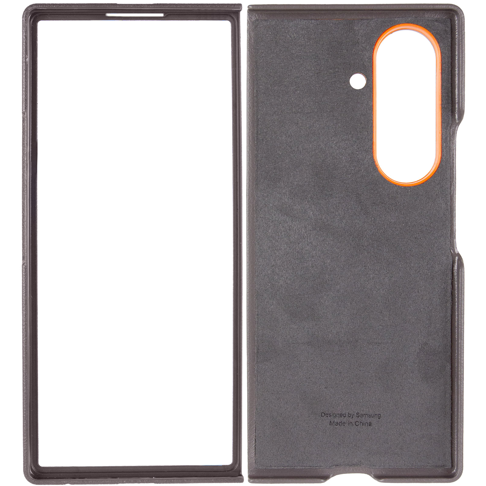 Кожаный чехол Leather Case (AAA) with stand для Samsung Galaxy Z Fold7, Gray 2, Искусственная кожа, купить оптом с доставкой