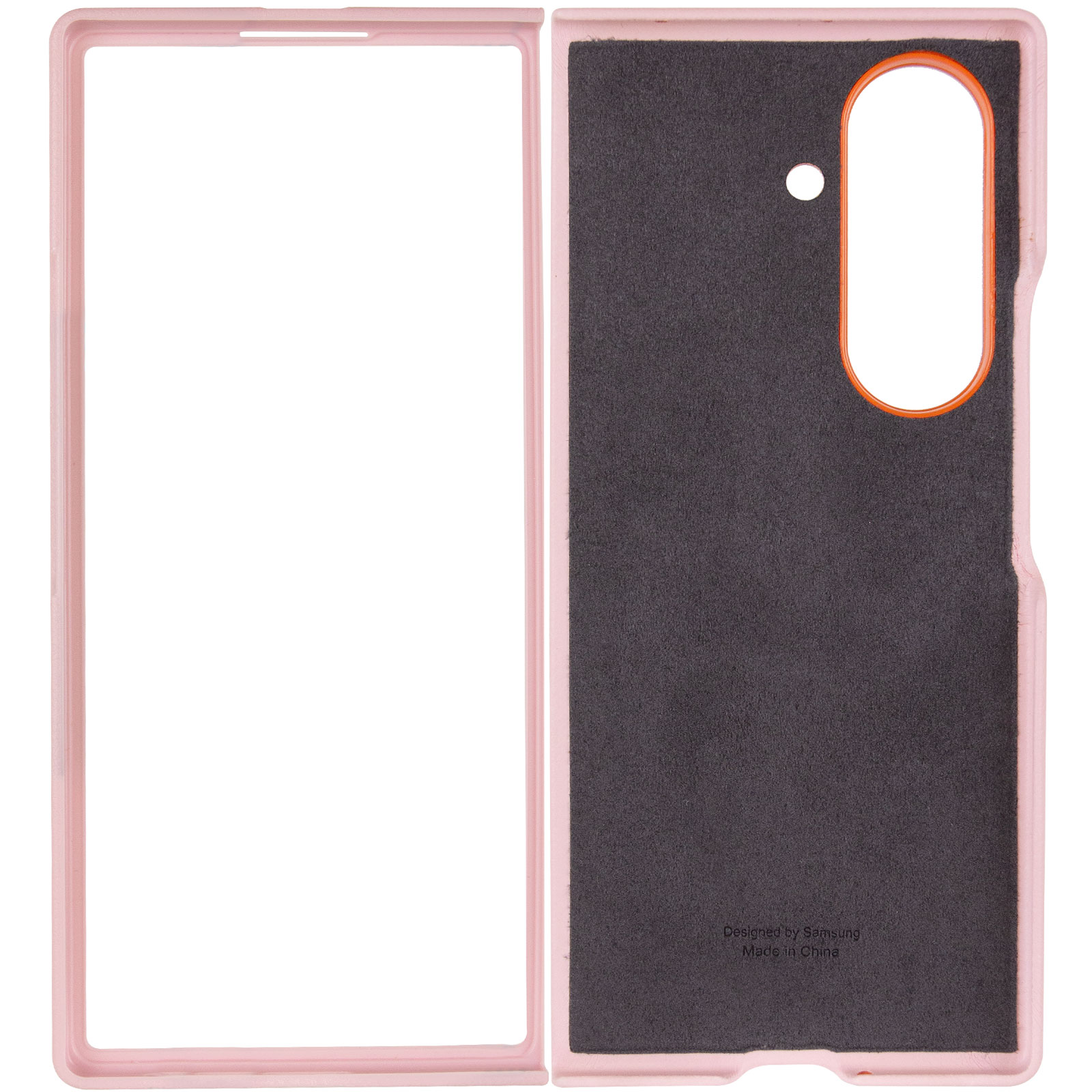 Кожаный чехол Leather Case (AAA) with stand для Samsung Galaxy Z Fold7, Pink 2, Искусственная кожа, купить оптом с доставкой