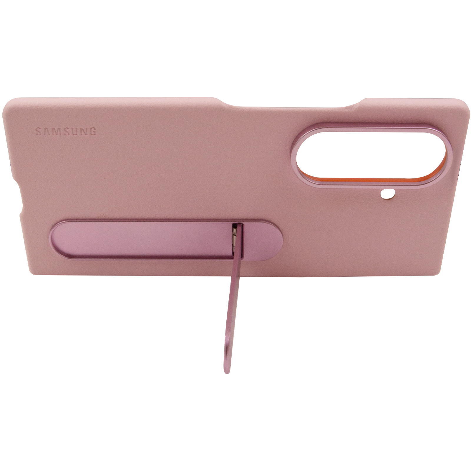 Кожаный чехол Leather Case (AAA) with stand для Samsung Galaxy Z Fold7, Pink 5, Искусственная кожа, купить оптом с доставкой