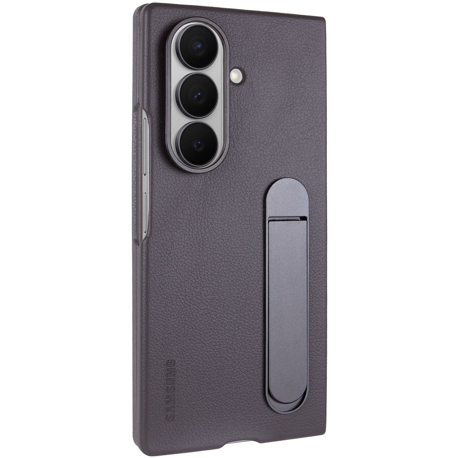 Уценка Кожаный чехол Leather Case (AAA) with stand для Samsung Galaxy Z Fold7, Вскрытая упаковка / Gray, Искусственная кожа, купить оптом с доставкой