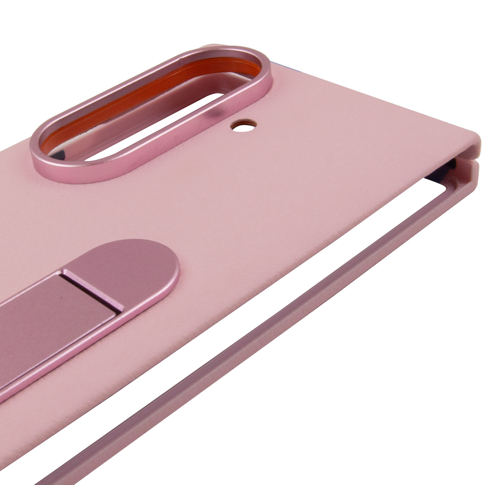 Уценка Кожаный чехол Leather Case (AAA) with stand для Samsung Galaxy Z Fold7, Вскрытая упаковка / Pink 3, Искусственная кожа, купить оптом с доставкой