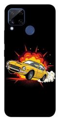 Чехол itsPrint Retro comics car black для Realme C15