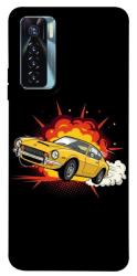 Чехол itsPrint Retro comics car black для TECNO Camon 17 Pro