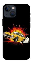 Чехол itsPrint Retro comics car black для Apple iPhone 13 mini (5.4")