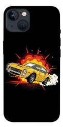 Чехол itsPrint Retro comics car black для Apple iPhone 13 (6.1")