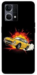 Чехол itsPrint Retro comics car black для Oppo Reno 7 4G