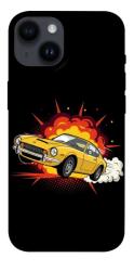 Чехол itsPrint Retro comics car black для Apple iPhone 14 (6.1")