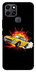 Чехол itsPrint Retro comics car black для Infinix Smart 6
