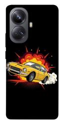 Чехол itsPrint Retro comics car black для Realme 10 Pro+