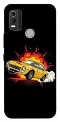 Чехол itsPrint Retro comics car black для Nokia C21 Plus