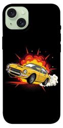 Чехол itsPrint Retro comics car black для Apple iPhone 15 Plus (6.7")