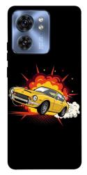 Чехол itsPrint Retro comics car black для Motorola Edge 40