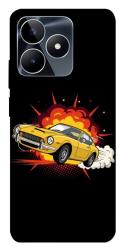 Чехол itsPrint Retro comics car black для Realme C53