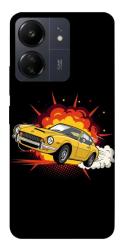Чехол itsPrint Retro comics car black для Xiaomi Redmi 13C