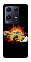 Чехол itsPrint Retro comics car black для Infinix Note 30 Pro
