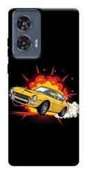 Чехол itsPrint Retro comics car black для Motorola Edge 50 Fusion