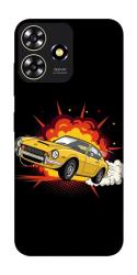 Чохол itsPrint Retro comics car black для ZTE Blade A73 4G